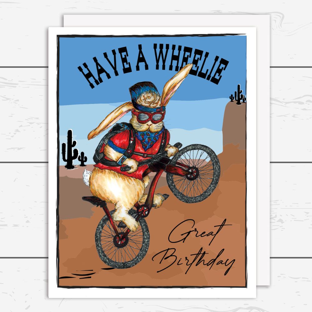happy birthday mountainbiker Birthday Biker Card