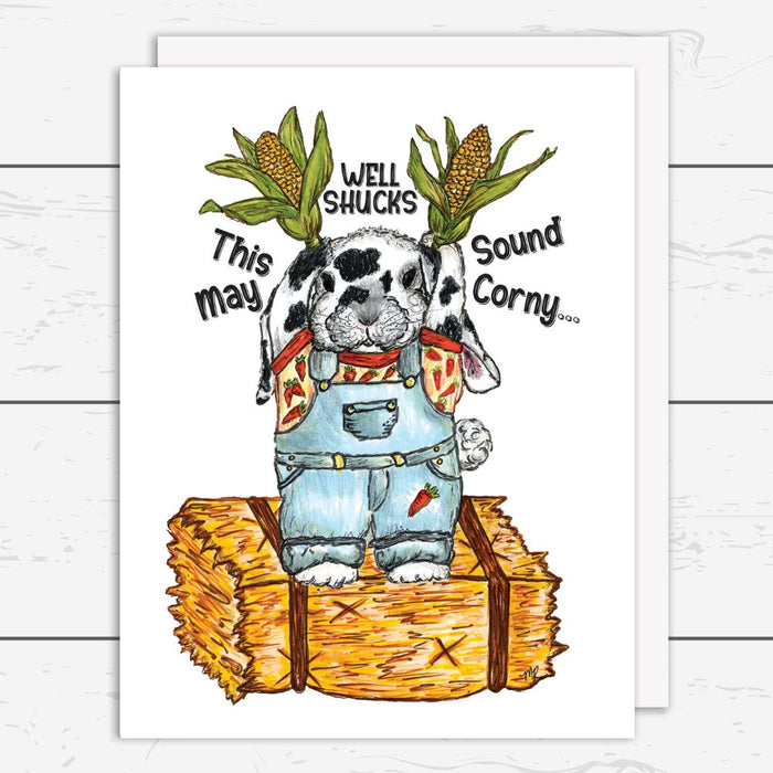 Corny Bunny Card