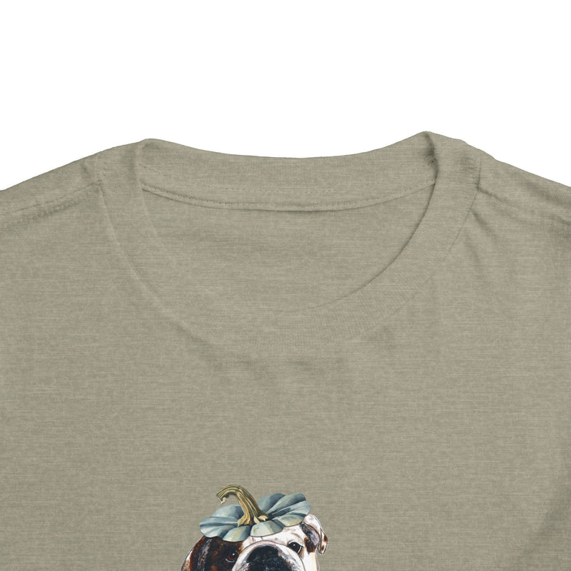 Pumpkin Special Fall Bulldog Toddler Tee