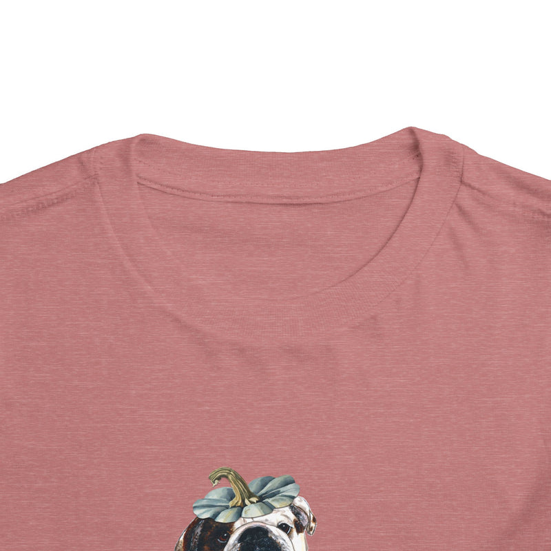 Pumpkin Special Fall Bulldog Toddler Tee