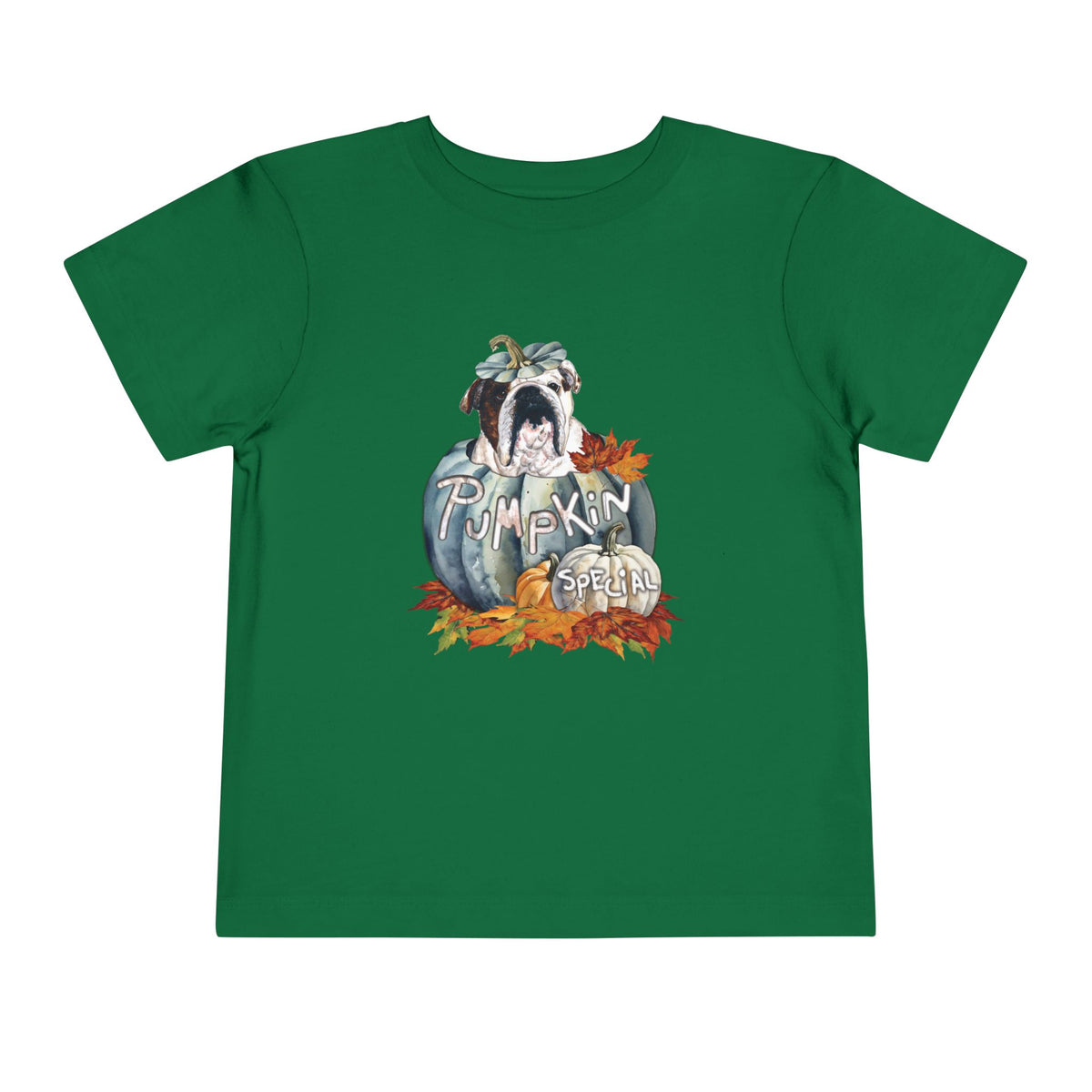 Pumpkin Special Fall Bulldog Toddler Tee