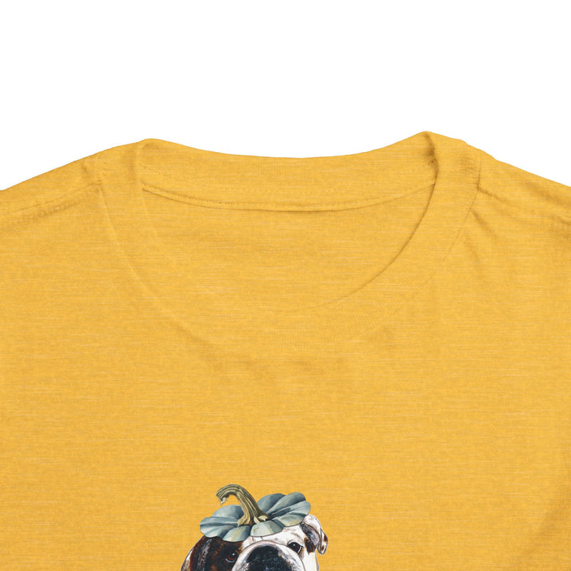 Pumpkin Special Fall Bulldog Toddler Tee