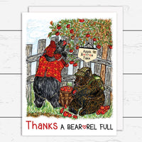THX-006 A Bear Thanks Card - Wholesale
