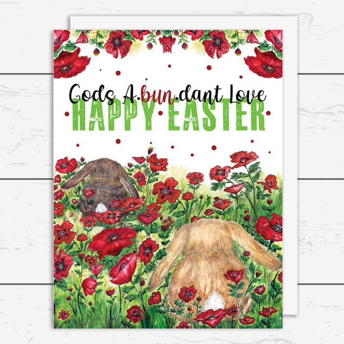 EAS-001 God's A-Bun-Dant Love Easter Card - Wholesale
