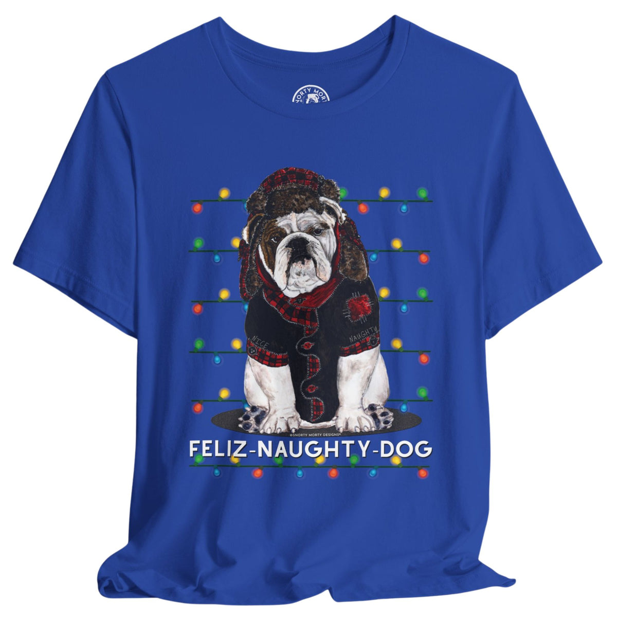 Feliz Naughty Dog – Funny Bulldog Christmas Shirt