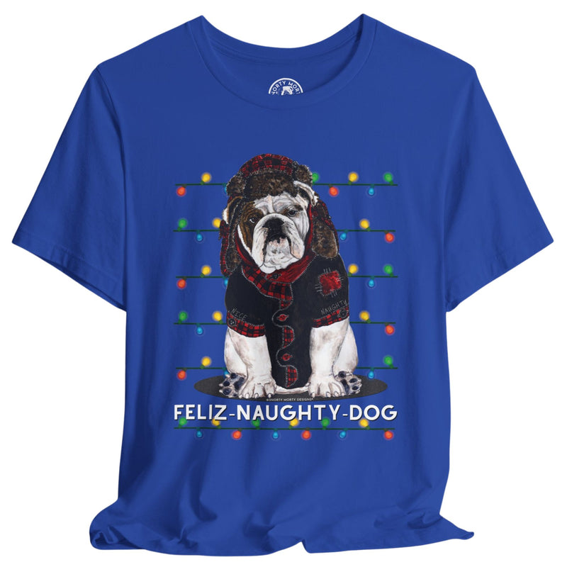 Feliz Naughty Dog – Funny Bulldog Christmas Shirt