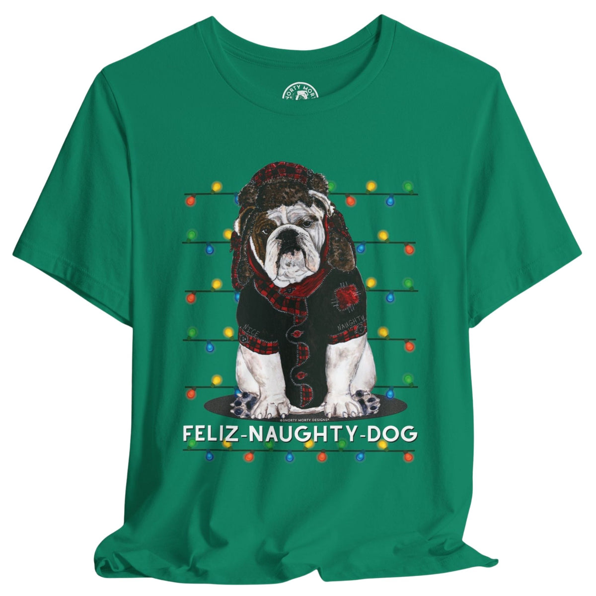 Feliz Naughty Dog – Funny Bulldog Christmas Shirt