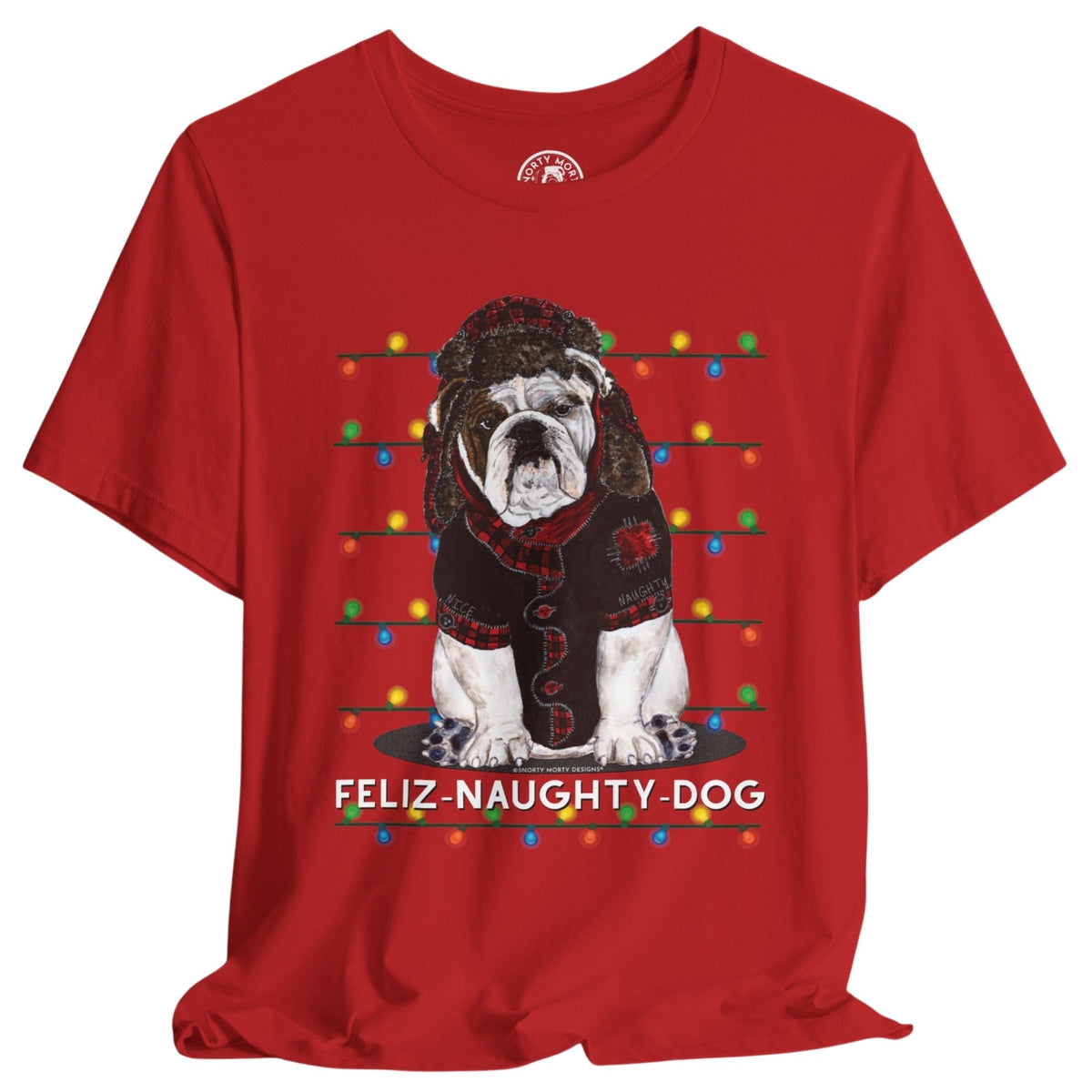 Feliz Naughty Dog – Funny Bulldog Christmas Shirt