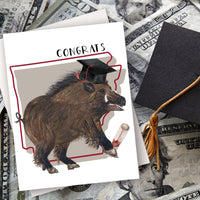 Arkansas Razorback Graduation Card