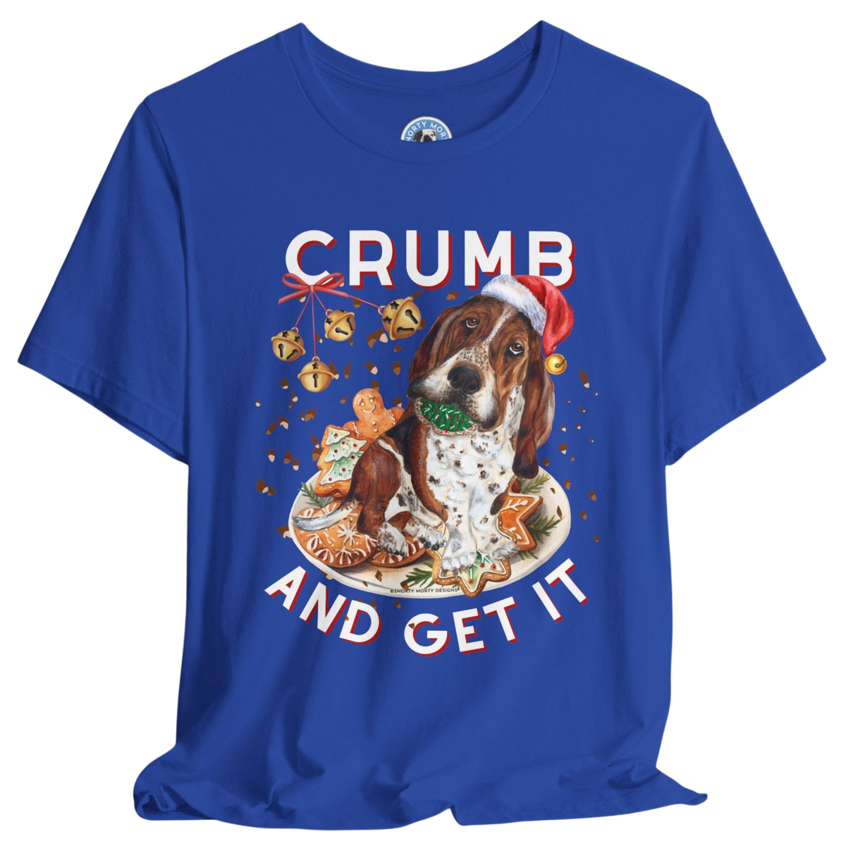 Crumb and Get It – Funny Basset Hound Christmas Cookie Shirt