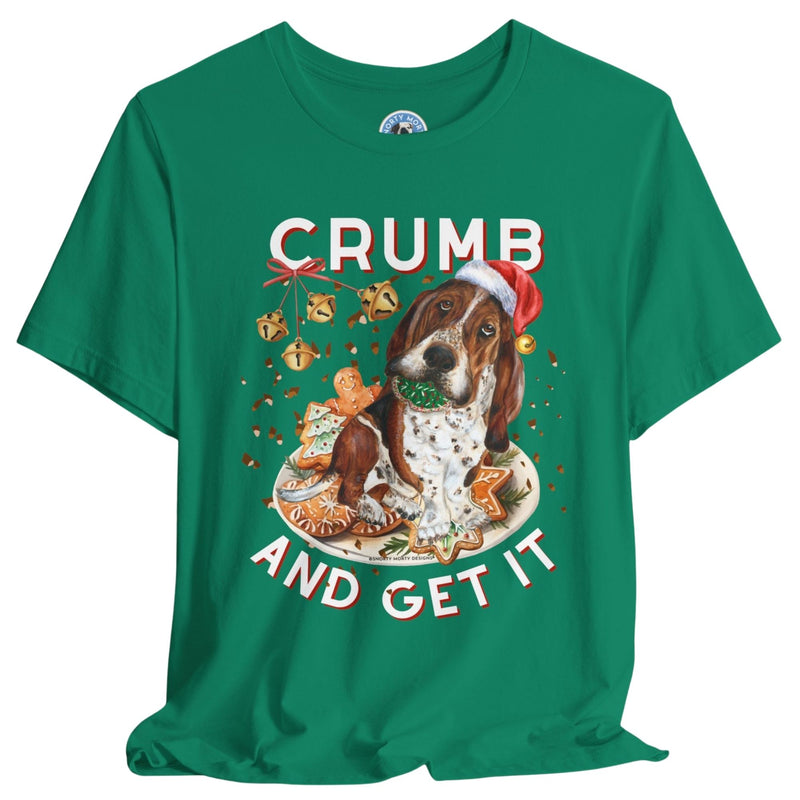 Crumb and Get It – Funny Basset Hound Christmas Cookie Shirt