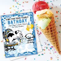 Bathday Birthday Card