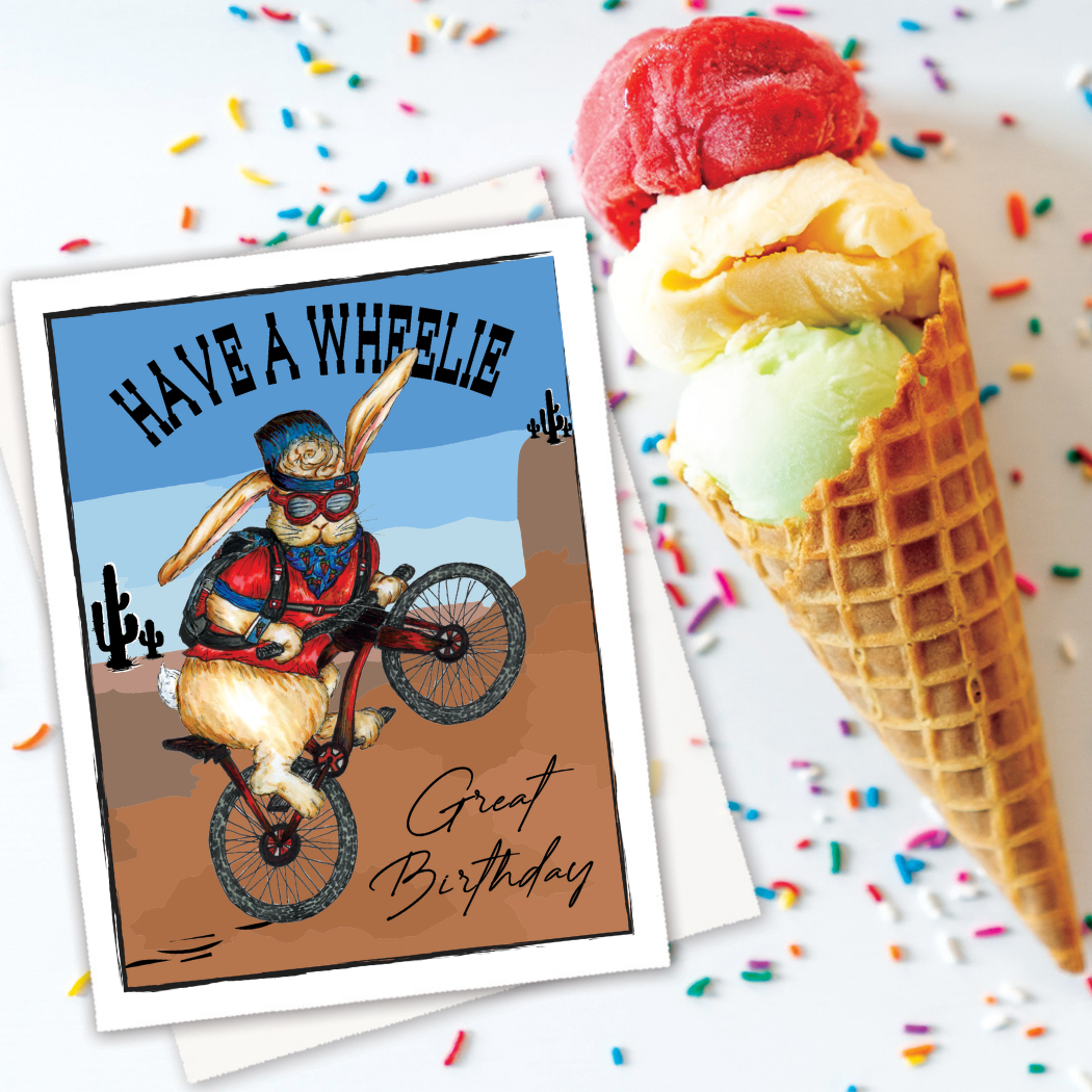 BDAY-002 Birthday Biker Card- Wholesale