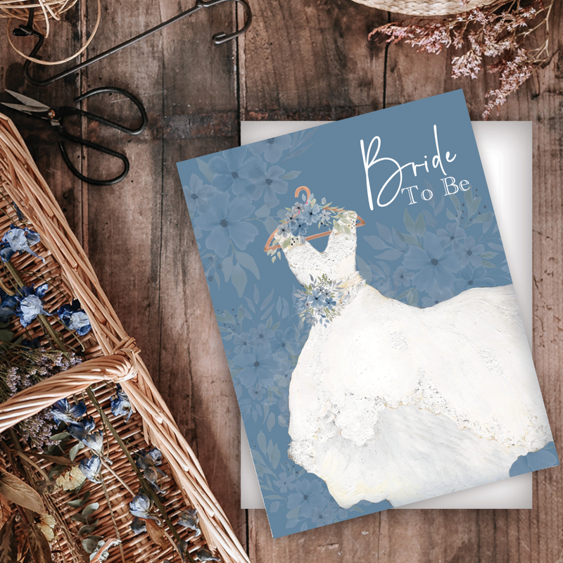 Pretty Wedding Dress Bride-to-Be Card: Expressing joy and anticipation for her upcoming wedding Snorty Morty Designs Pretty Wedding Dress Bride-to-Be Card: Expressing joy and anticipation for her upcoming wedding Snorty Morty Designs