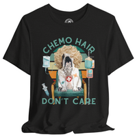 Chemo Hair Don’t Care – Funny Bulldog Cancer Support Shirt