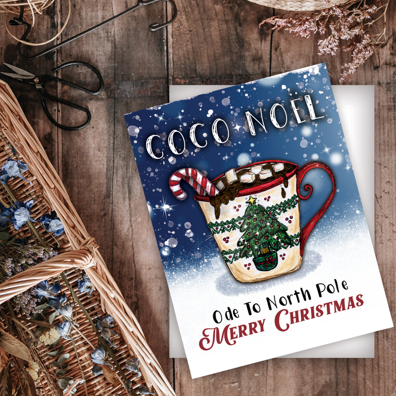 HOL-014 Coco Noel Christmas Card - Wholesale