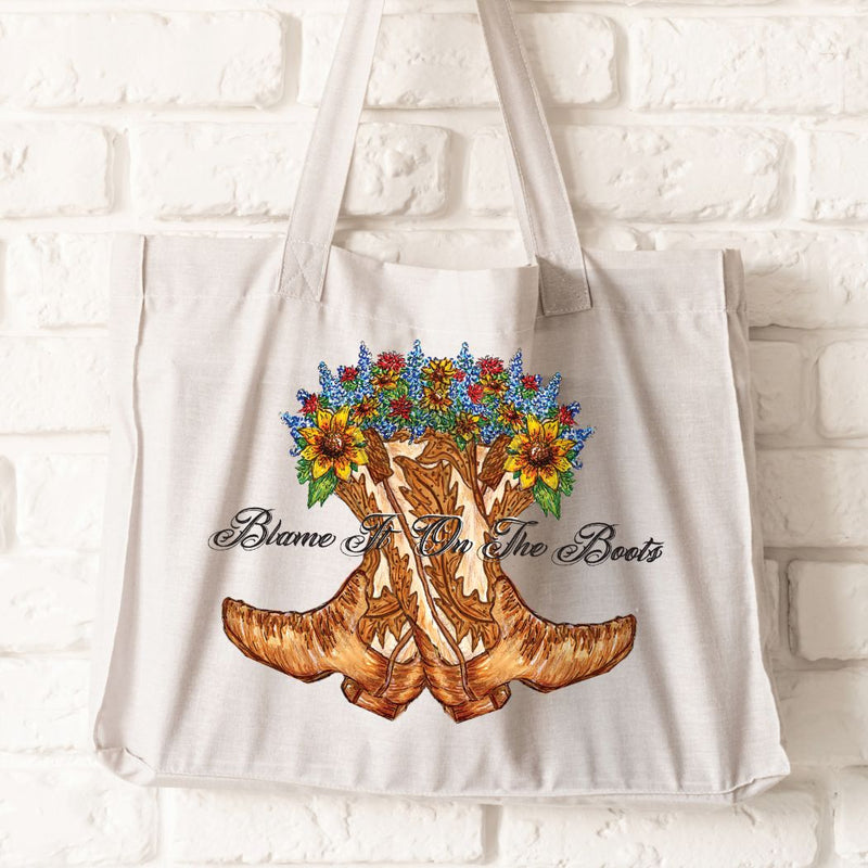 Cowboy Boot Tote Bag