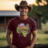 TS-010 Texas Desert Graphic T-Shirt - Wholesale