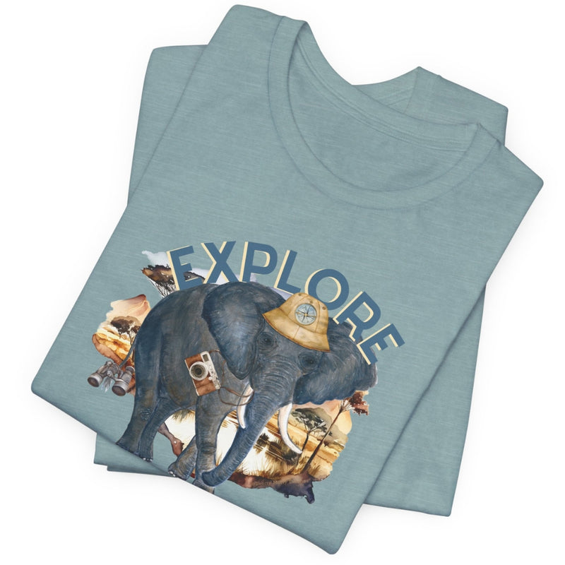 TS-005 Elephant Explorer Graphic T-Shirt - Wholesale