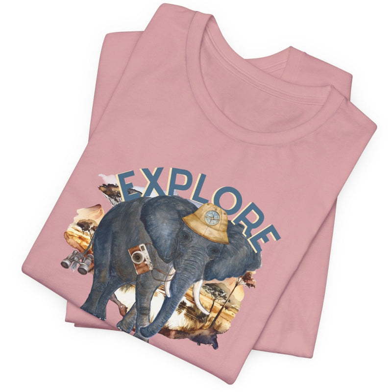 TS-005 Elephant Explorer Graphic T-Shirt - Wholesale