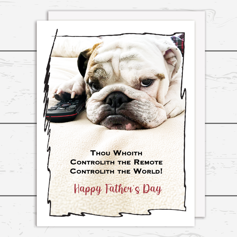 Fathers Day Remote Control Card