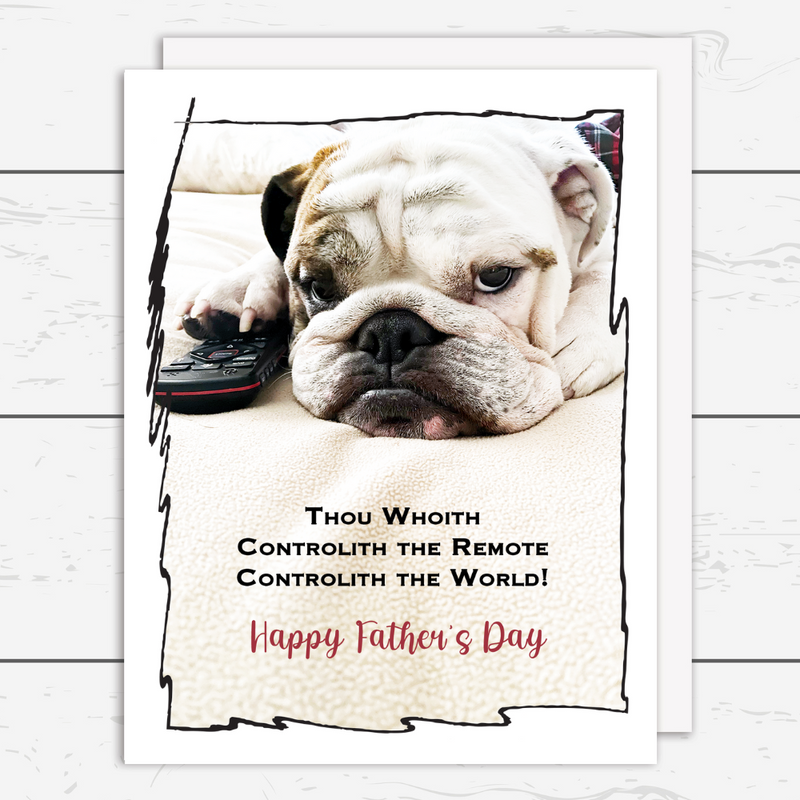 Fathers Day Remote Control Card