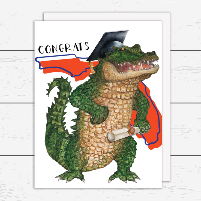 YAY-009 Florida Gator Graduation Card - Wholesale