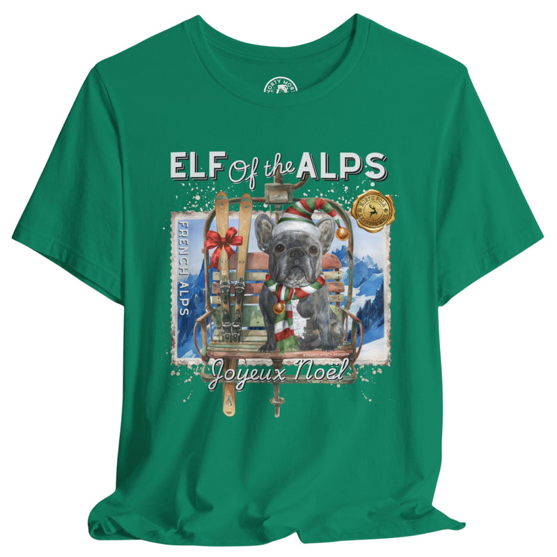 Elf of the Alps – Funny French Bulldog Ski Holiday Shirt