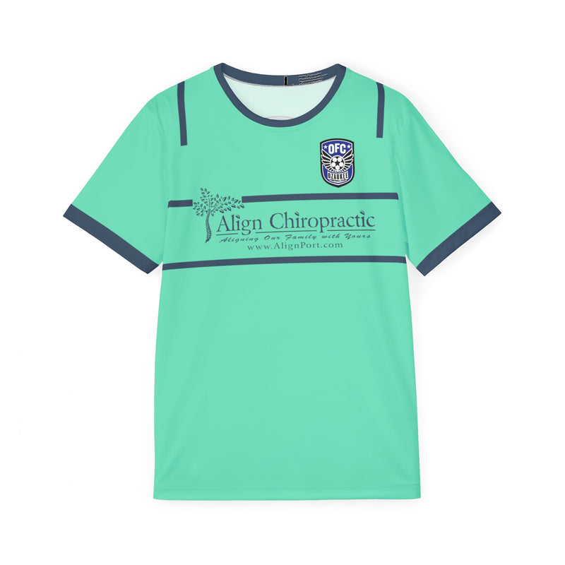 Custom Light Green & Navy Retro Soccer Jersey