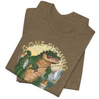 TS-003 Gator Gone Fishing Graphic T-Shirt - Wholesale