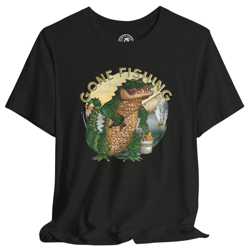 Gator Gone Fishing Shirt – Funny Alligator Nature Tee