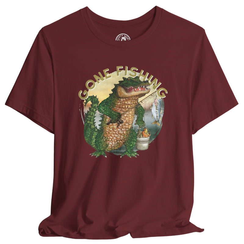 Gator Gone Fishing Shirt – Funny Alligator Nature Tee