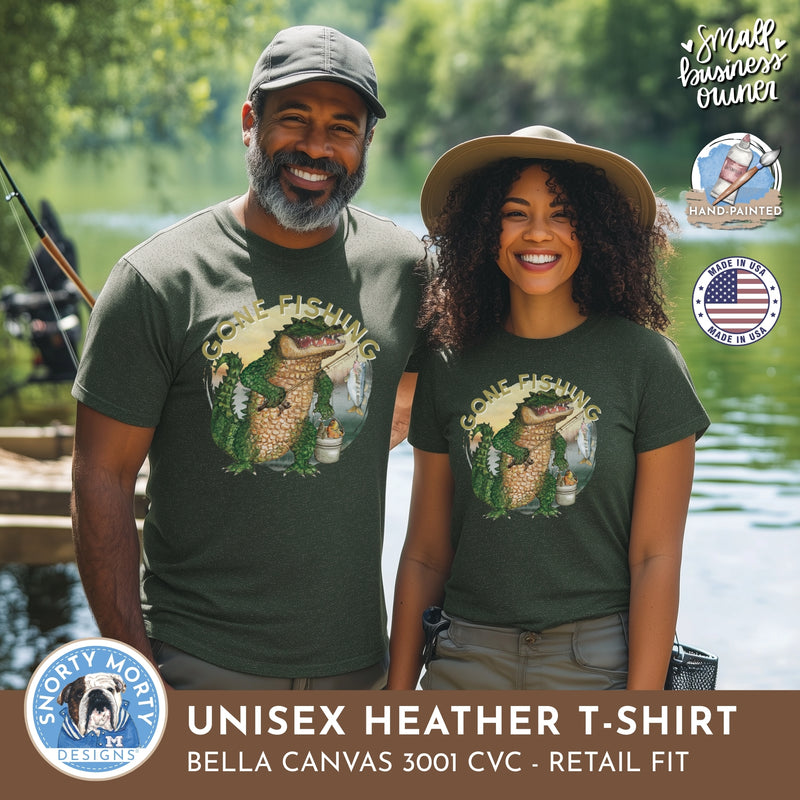 Gator Gone Fishing Shirt – Funny Alligator Nature Tee