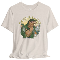 Gator Gone Fishing Shirt – Funny Alligator Nature Tee