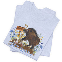 TS-006 Get Dirty Garden Hog Graphic T-Shirt - Wholesale