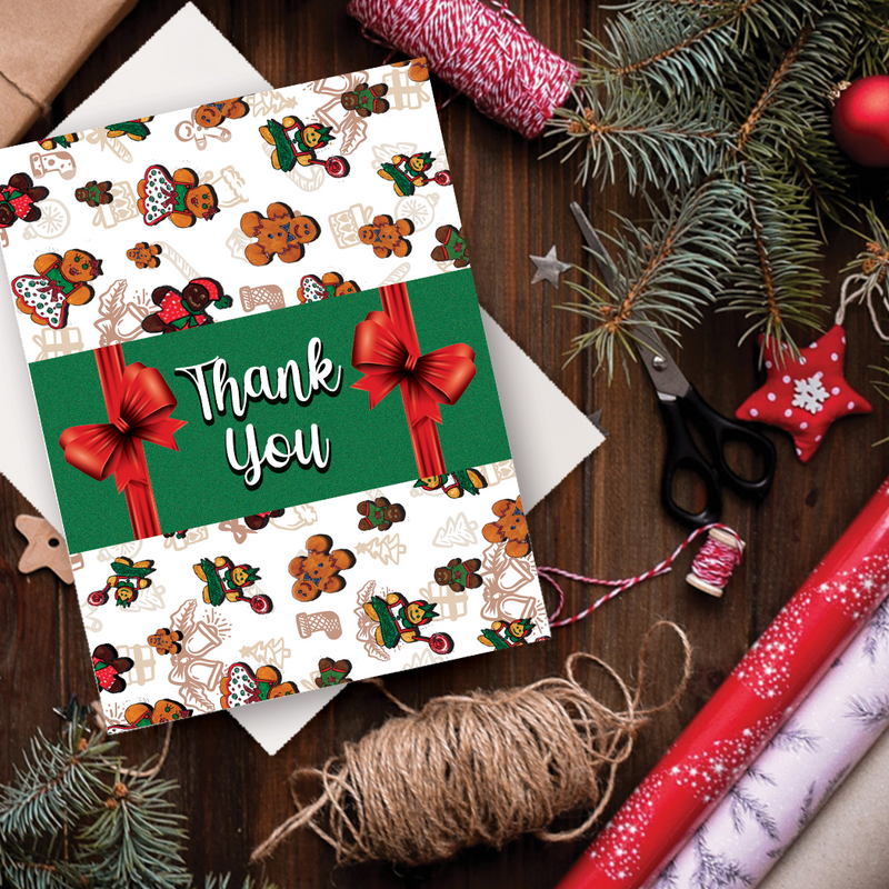 Gingerbread Thank You Card