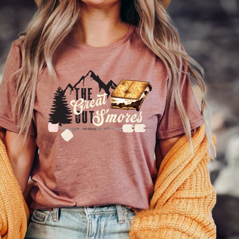 TS-009 S'mores Outdoors Graphic T-Shirt - Wholesale