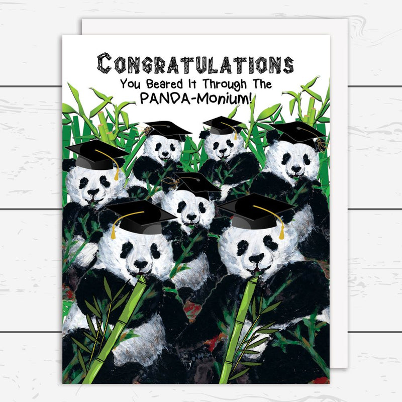 YAY-001 Graduation Panda-Monium Card - Wholesale
