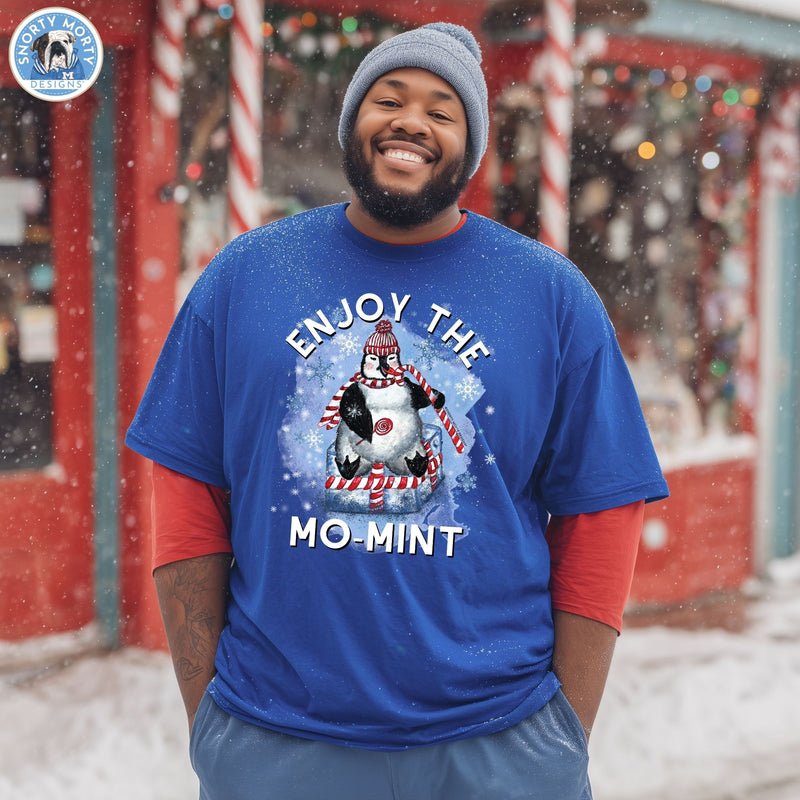 Enjoy the Mo-Mint – Funny Penguin Christmas Shirt