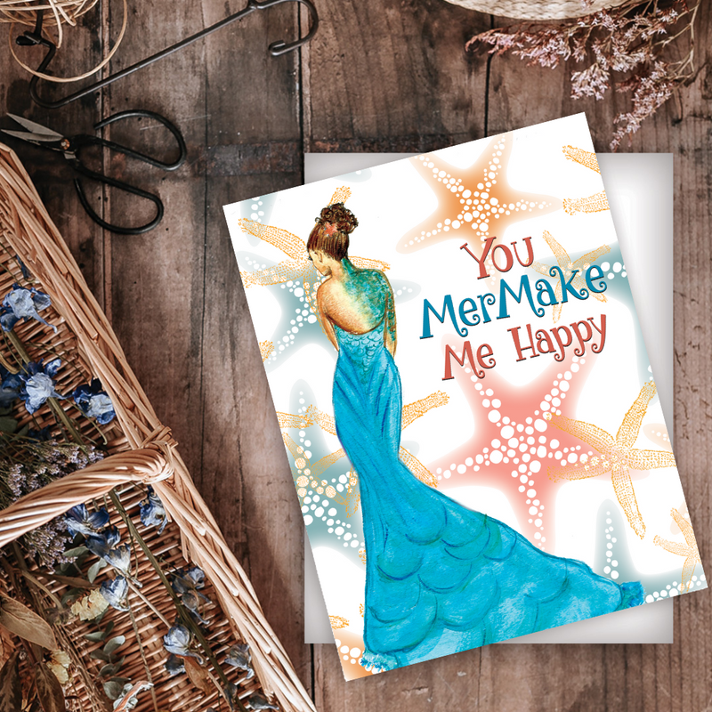 Happy Mermaid Card