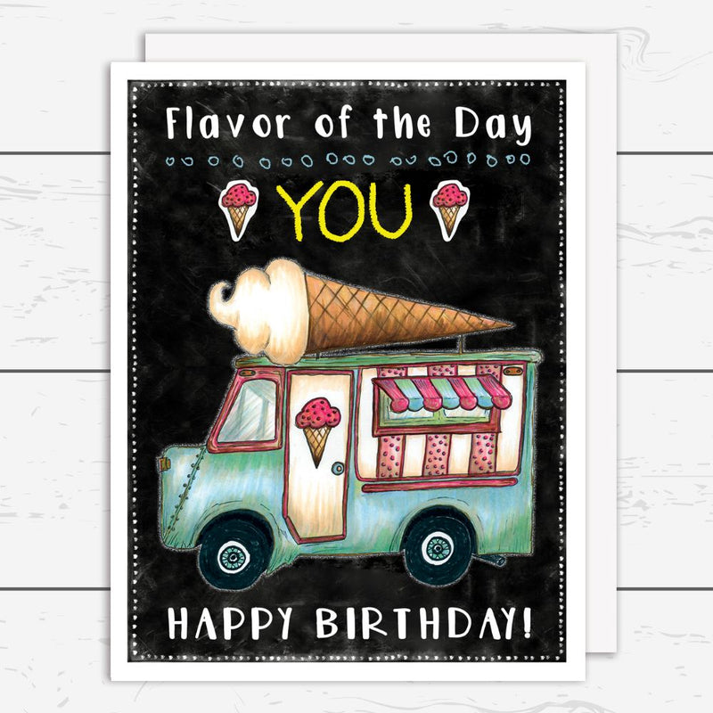 BDAY-003 Ice Cream Truck Birthday Card- Wholesale
