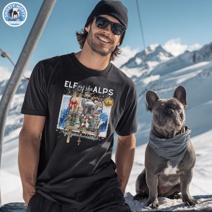 Elf of the Alps – Funny French Bulldog Ski Holiday Shirt