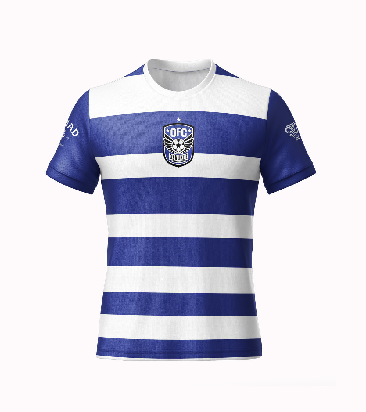 OFC Official Soccer Jersey – Blue & White Striped