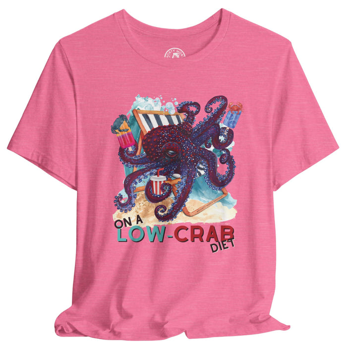 Low-Crab Diet – Funny Octopus Beach Shirt