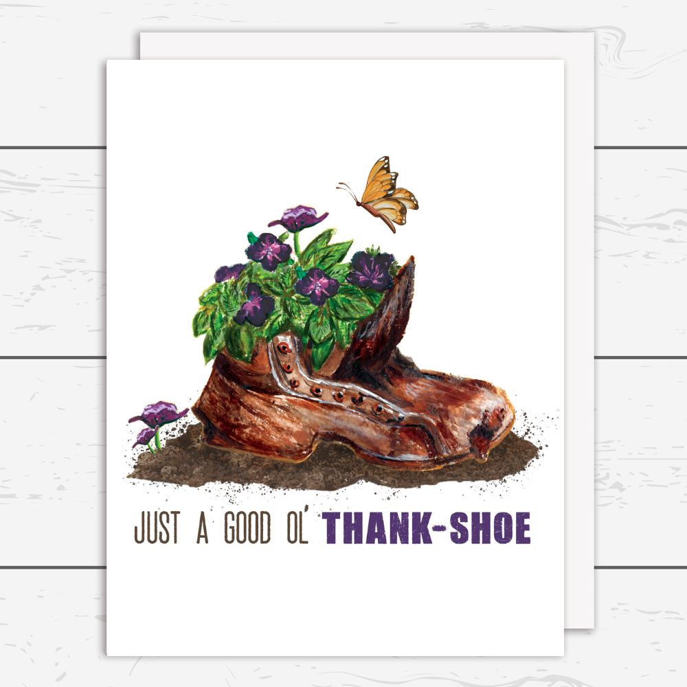 Old Shoe Thank You Card