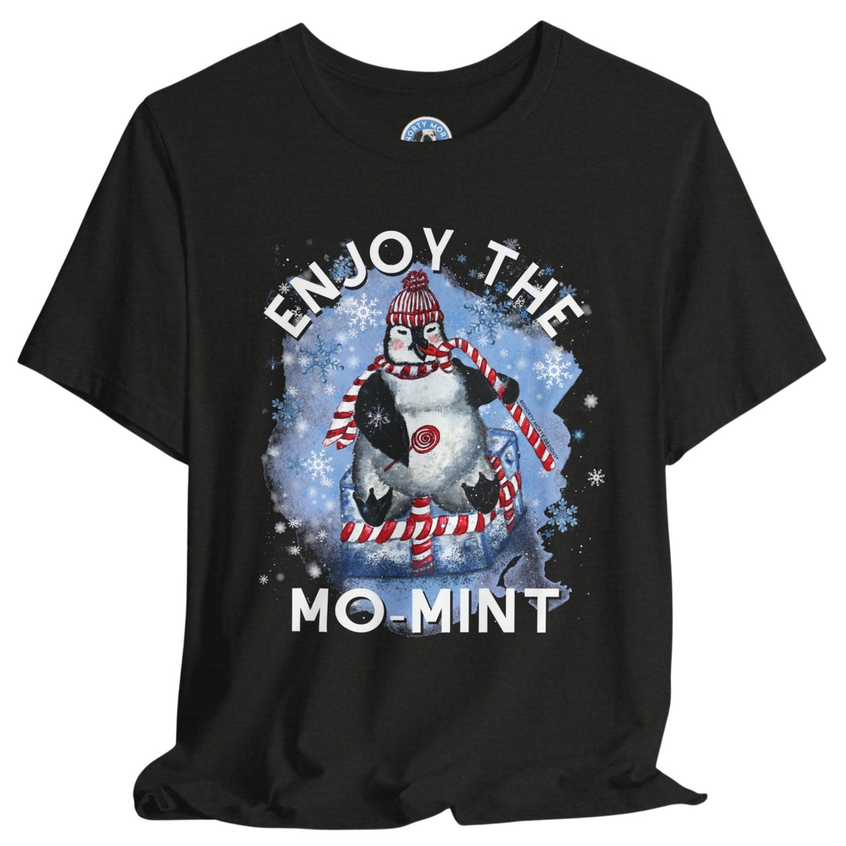 Enjoy the Mo-Mint – Funny Penguin Christmas Shirt