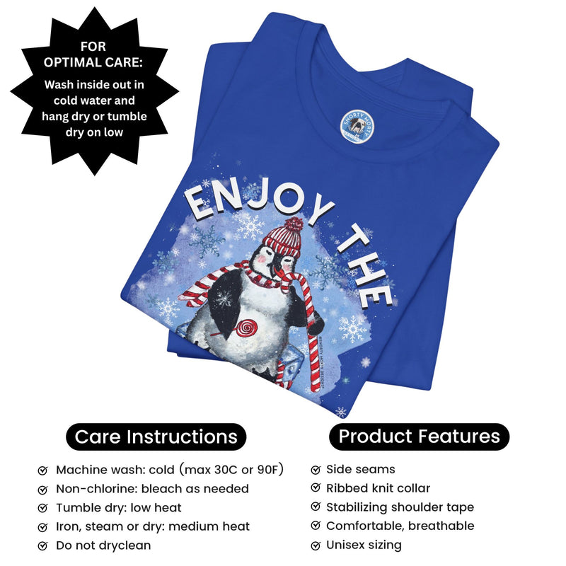 Enjoy the Mo-Mint – Funny Penguin Christmas Shirt