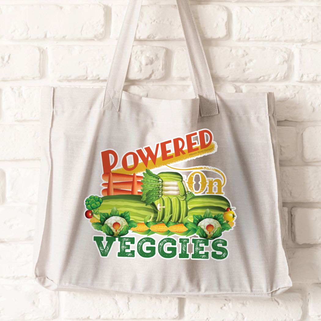 Powered On Veggies Tote Bag