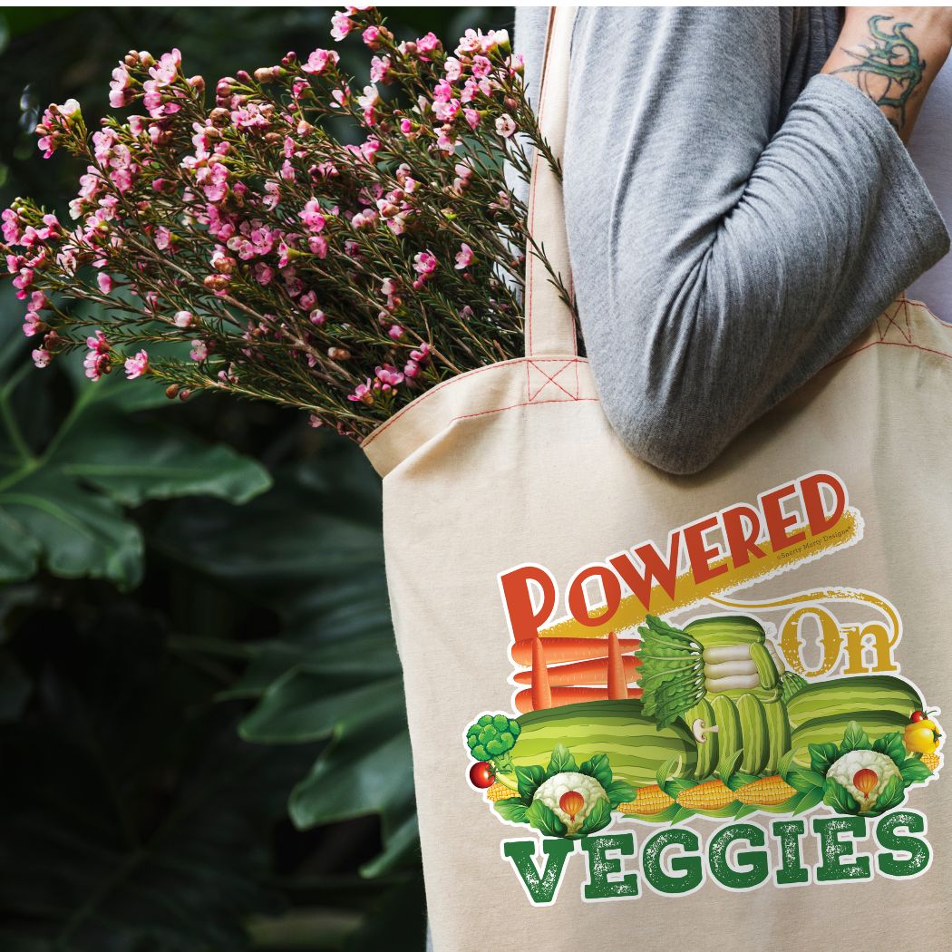 Powered On Veggies Tote Bag
