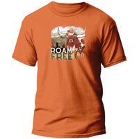 TS-001 Roam Free Longhorn Graphic T-Shirt - Wholesale